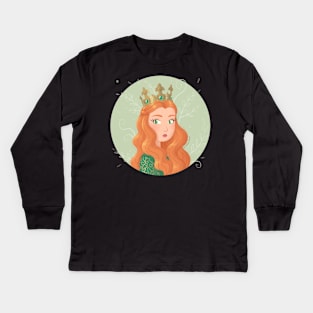 Irish queen Kids Long Sleeve T-Shirt